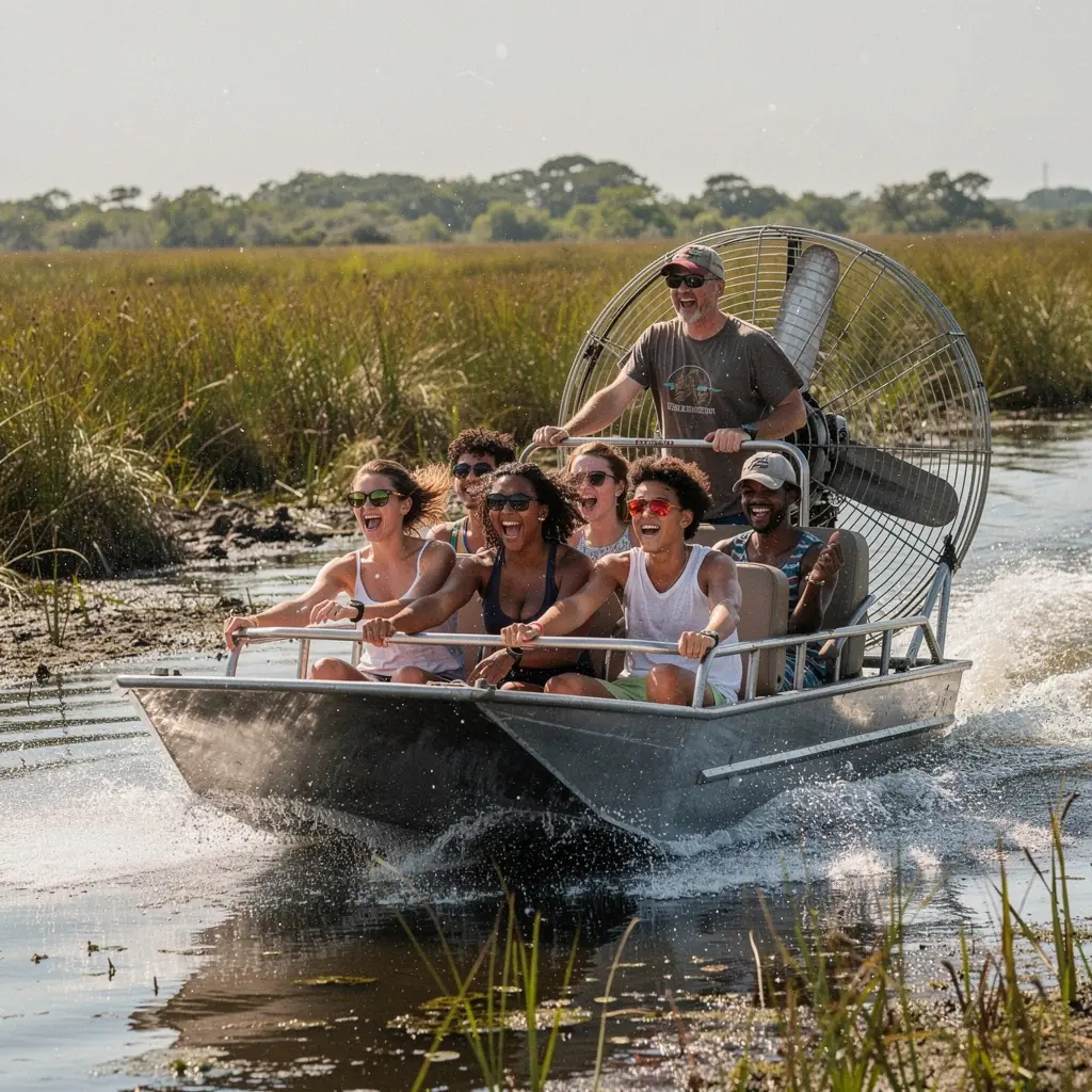 Наблюдение за дикой природой в Эверглейдс, среди мангровых деревьев.