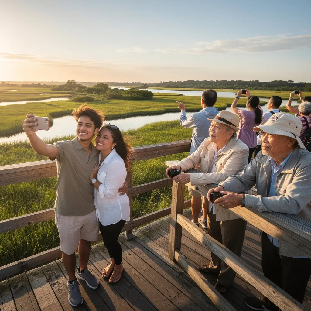 Экскурсия по экосистеме Эверглейдс с видом на мангровые деревья.