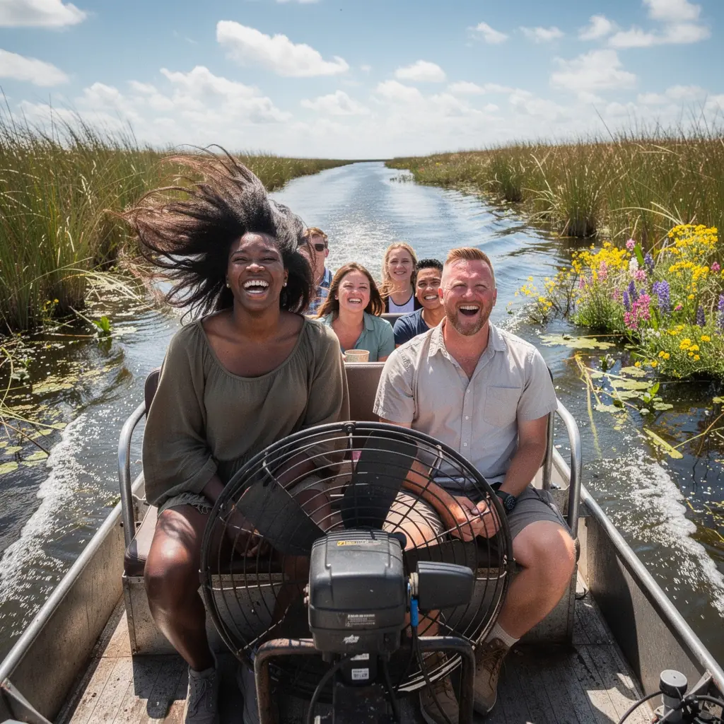 Посещение природного центра с образовательными выставками о экосистеме Эверглейдс.
